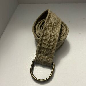 Men’s Canvas Tan D Ring Belt

46”